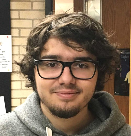 Student with glasses