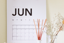 June Page on a Calendar